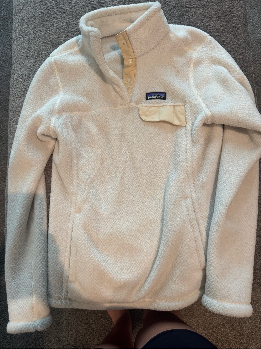 Patagonia Cream Snap-T Fleece Pullover
